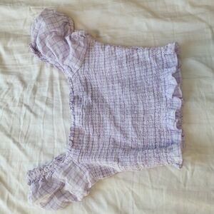 Arizona Jean Company Lilac Textured Top